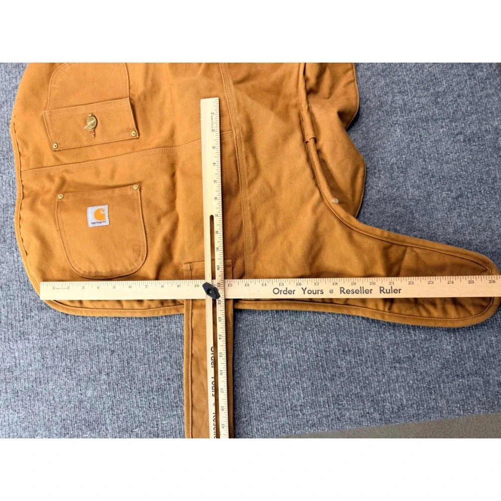 Carhartt Dog Chore Coat Large Brown Duck Canvas Insulated Pet Jacket PX0340